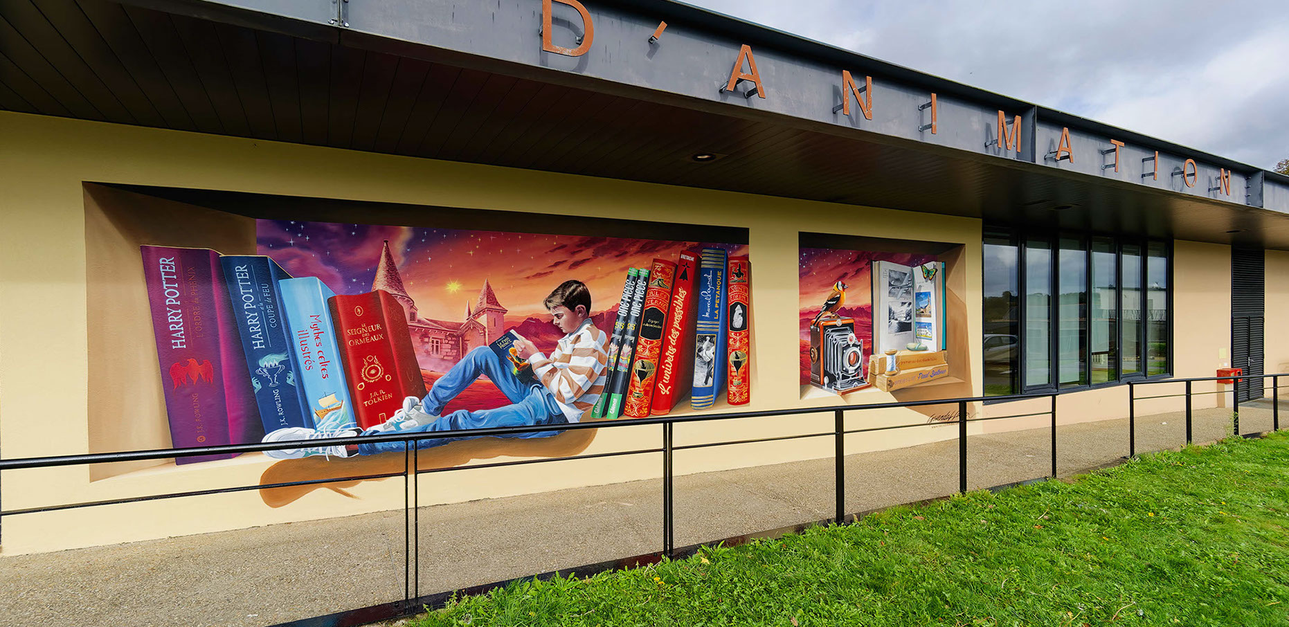 trompe-l'œil fresques murales street art graffiti decoration peinte