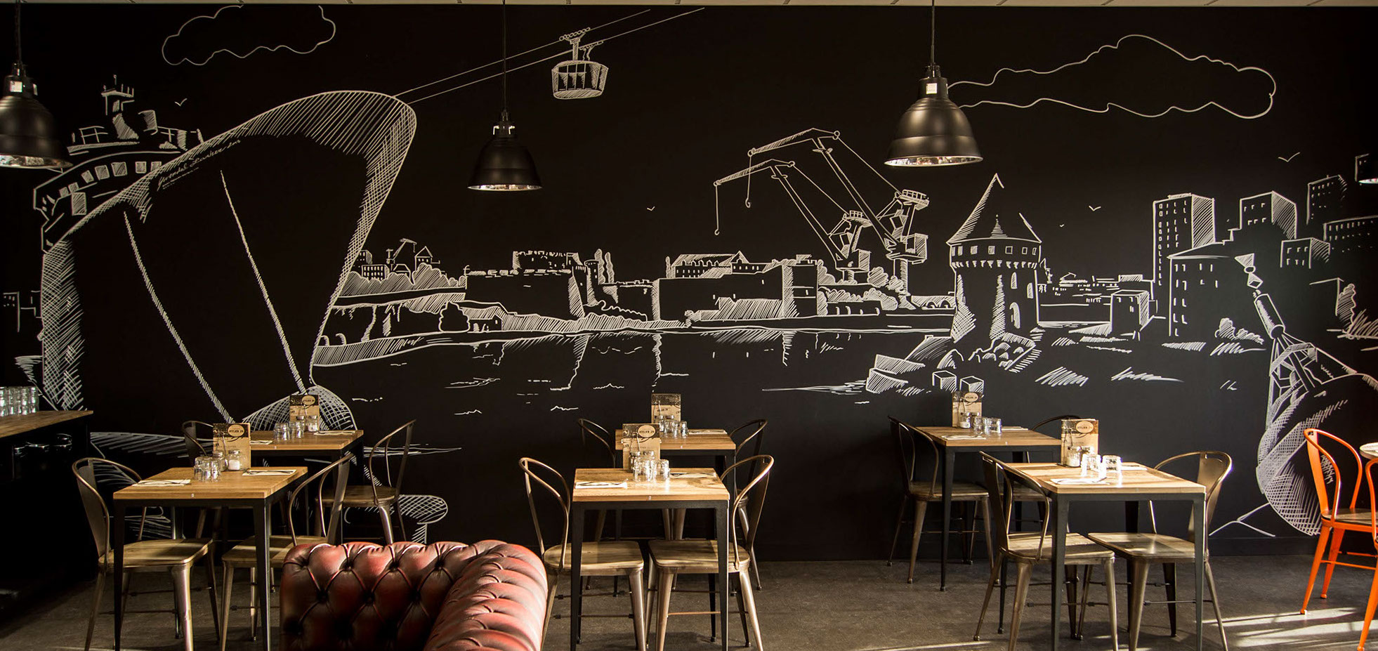 trompe-l'œil&nbsp; rue notre dame ville de morlaix