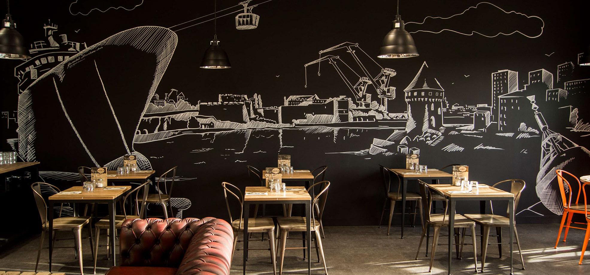 trompe-l'œil&nbsp; rue notre dame ville de morlaix