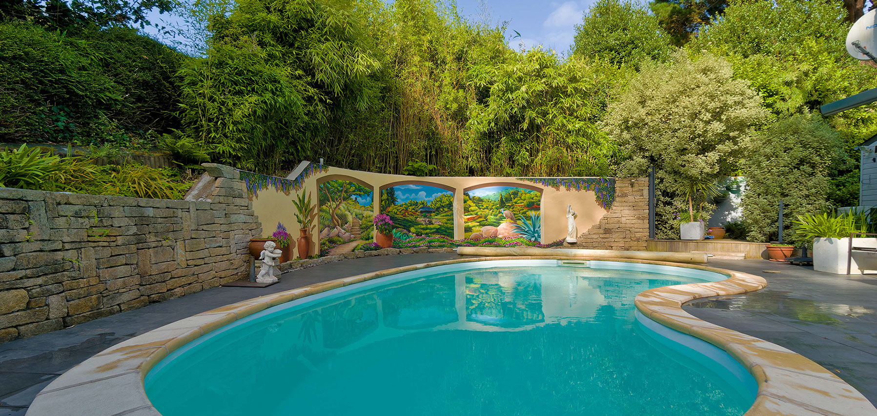 trompe-l'œil&nbsp; rue notre dame ville de morlaix