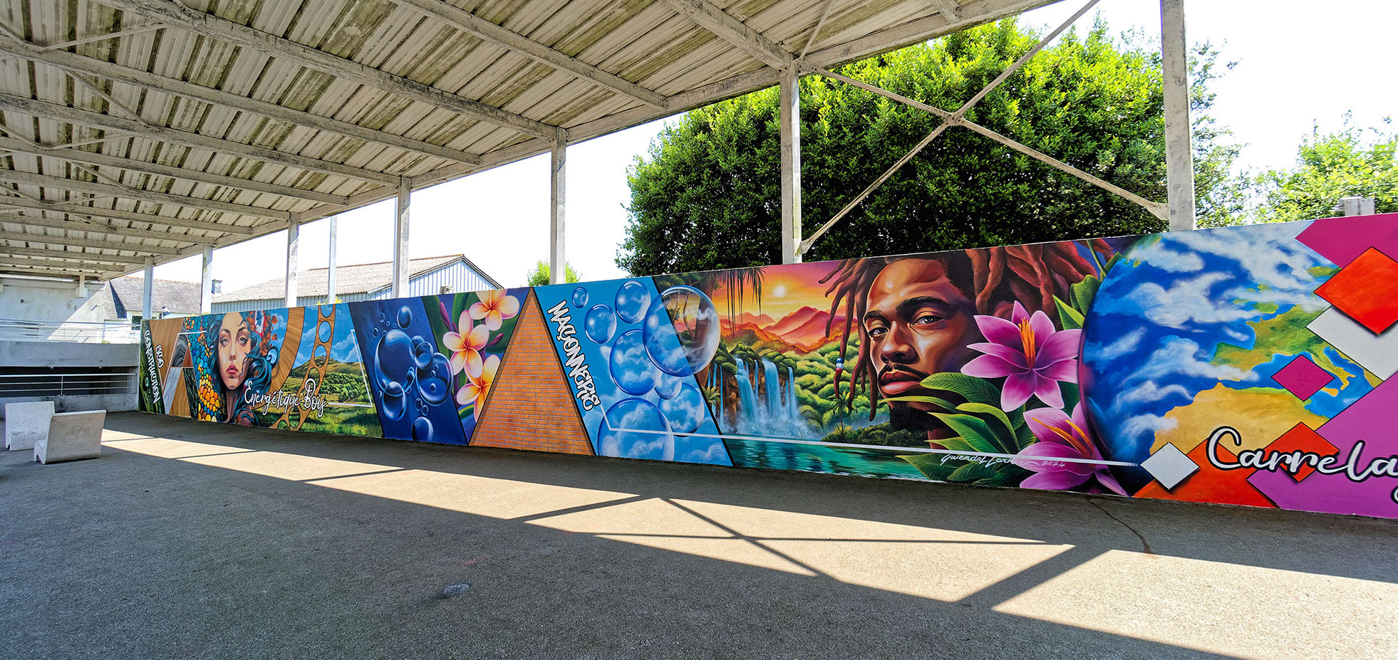 trompe-l'œil&nbsp; rue notre dame ville de morlaix