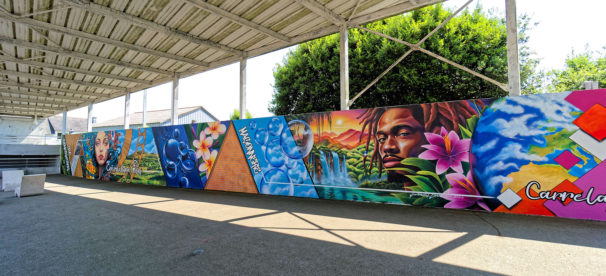 trompe-l'œil&nbsp; rue notre dame ville de morlaix