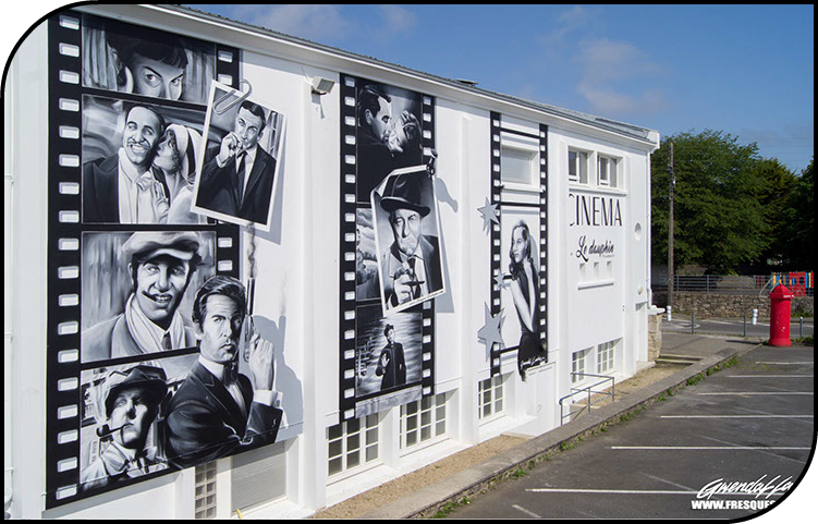 trompe-l'œil&nbsp; rue notre dame ville de morlaix