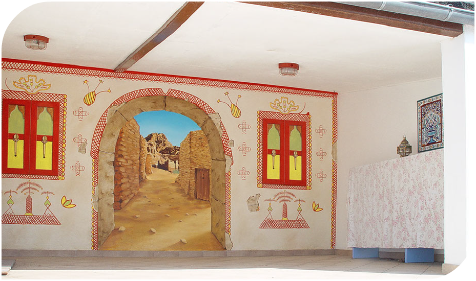 peinture murale Maroc Lybieornementations Bretagne particulier Carantec